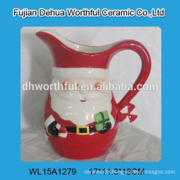 Cutely Christmas ceramic cream jug with santa claus design